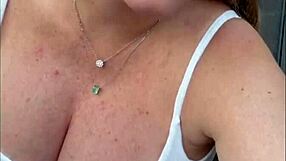 hey barbara's pregnant with those huge cleavage tits showing