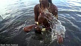 skinny naked african village girl small waist tits outdoors hunting cock