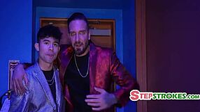 Quinton James Enzo East take Ronnie Violet from strip club stage to hardcore taboo fuck