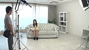 Innocent looking Ako Nishino hides super slutty side with hypnotic gaze handjob blowjob creampie