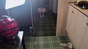 leather jacket slut gets table-breaking blowjob doggystyle missionary