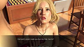 Blonde Lesbians Play X-Ray Eyes Game Demo with Intense Eye Contact