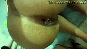 big-booty brunette bends for amateur anal fun