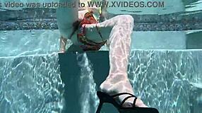 we skinny dip in hawaii kai private pool then shower hairy pussy beaver