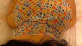 angel lima's juicy pussy begs for my creampie pounding her peruvian ass hard