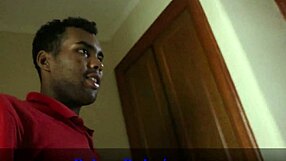 Caught stepmom watching black friend shower then we shared intense threesome full video on red sheer