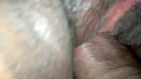 amateur girl rubs shaved pussy on hard cock before creampie