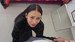 Girlfriend's Tight Ass Surrenders to First-Time Breaking for Her Cheating Ways