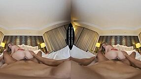 Big black cock stretches petite rory knox in vr sex fun