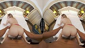Big black cock stretches petite rory knox in vr sex fun