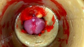 Camera Buried in Tight Pussy Catches Huge Creampie Explosion 4K