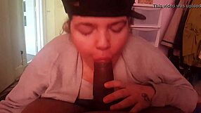 sucking my dick so good she can't get enough of that thick load