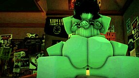 Sunset glow fills her room with relaxing playful vibes