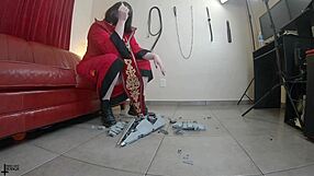 behind the scenes giantess empress crushes star destroyer in boots