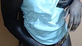 Ebony 18yo teen sneaks in for midnight pussy ride on black cock!