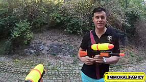 alexis crystal: chase my huge czech tits in horny woods?