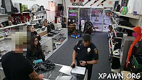 horny shop slut begs for rough cock pounding in store hardcore fuck