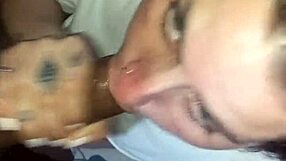 Latina Slut's Full Backride Leads to Gagging Deepthroat on Huge Cock