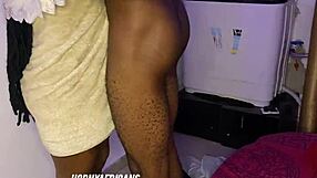 Quickie sex with my sexy housegirl while changing her wet panties