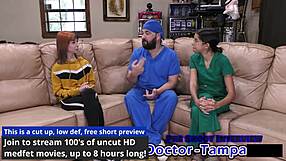 Ever Wondered How Ditria Roses Handles Her First Gyno Exam with Dr Tampa?