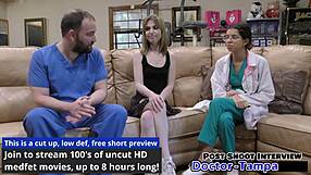 i can't believe dr tampa's hands on daisy bean's shaved pussy during that university physical 😩🔥