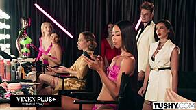 Eve Sweet Craves Huge Anal with Ass-to-Mouth and Gaping Petite Pussy