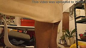 gordita pregnant mexican wife slips on tight thong voyeur