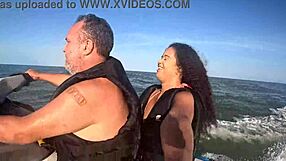 crazy jet ski antics on guarujá beach sp