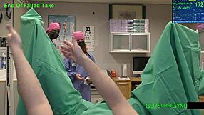 Doctor Tampa endures cum extraction by horny nurses backstage