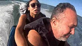 crazy jet ski antics on guarujá beach sp