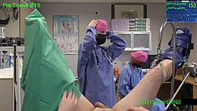 Doctor Tampa endures cum extraction by horny nurses backstage