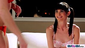 nervous 19yo chloe skye gets facesat and licked by older lesbian