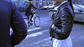 What if a cute college coed trades blowjob for cash in this pickup thrill?