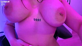 Gamer Babe Luna Doll Masturbates with Dildos and Womanizer Toy