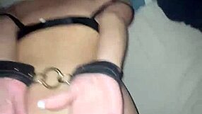 Wife bends for husband's short anal pounding