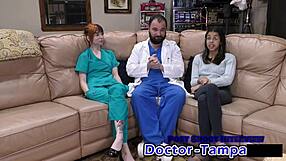 Ever Wondered How Ditria Roses Handles Her First Gyno Exam with Dr Tampa?