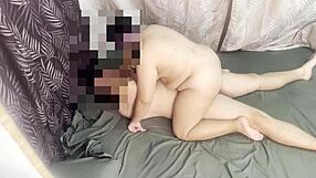 Mexican slut moans riding small dick to hard orgasm