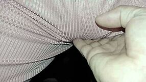 feeling so horny watching my shy stepsis massage her wet hairy pussy alone at home pov 😏💦