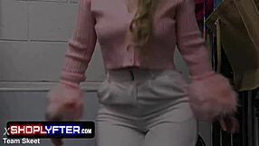 CAUGHT teen on DARE rides DILDO cowgirl in office