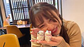 Her massive gravity-defying asian tits shake wildly during hardcore pounding by older boyfriend