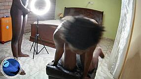 Ebony Slave Submits to Anal Squirting and Cock Worship
