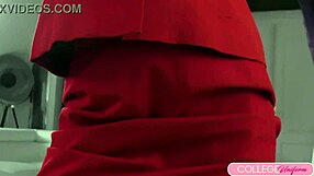 Coed Sicilia Deepthroats Then Rides Cock To Squirting Orgasm On Bed