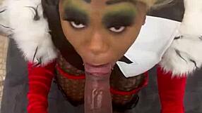 Cruella Cosplay Takes Brutal Bareback BBC Deepthroat Doggystyle Creampie Ebony POV Assault