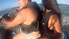 crazy jet ski antics on guarujá beach sp