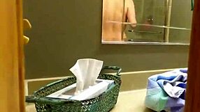 Stepdaughter Caught Peeping Sucks Stepdad's Cock Deep with Facial Cumshot