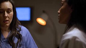 doctor vicki chase keeps nurse sinn sage's mouth busy licking pussy secrets