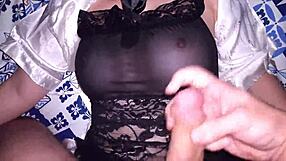 stepmom passed out post-party so i jerked off on her huge natural tits and creampied her big pussy