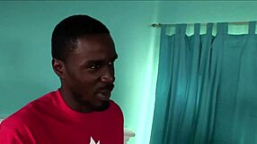 i love this cute ebony babe's interracial blowjob group sex action