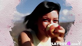 innocent sophia poses outdoor small tits hide cute pussy reveal