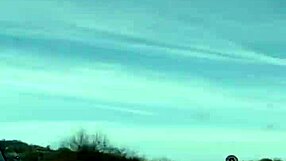 road trip flashes my bare tits to strangers